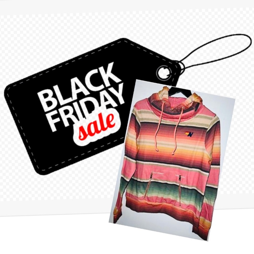 AVIATOR NATION SERAPE NINJA PULLOVER HOODIE - PINK